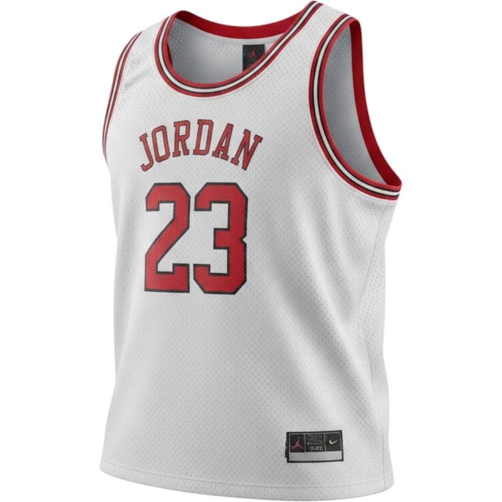 Jordan Brand Michael Jordan 23 Basketball Jersey White Mesh Loose Fit 3XL